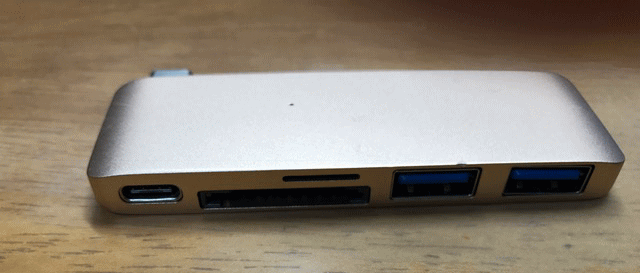 MacBook用 USB Type C Hub SDカードリーダー/ USB 3.0 ポート付