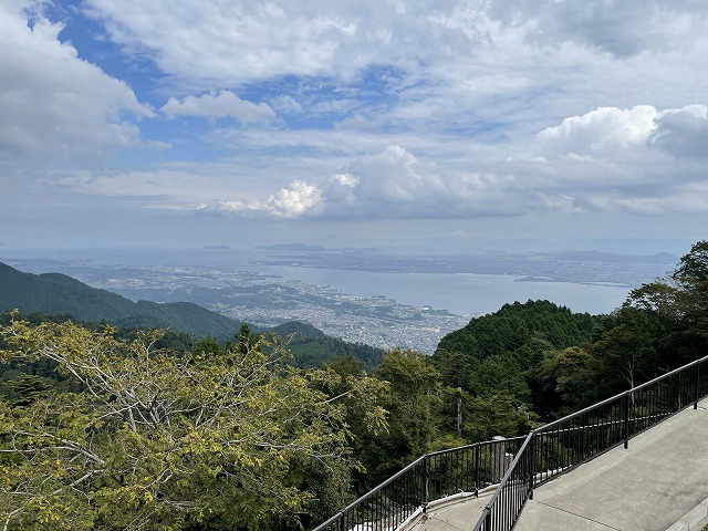 琵琶湖が一望