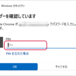 毎回PIN入力を要求