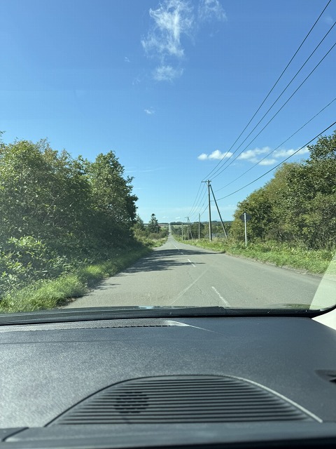 直線道路の連続