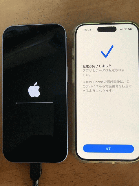 データ移行が完了