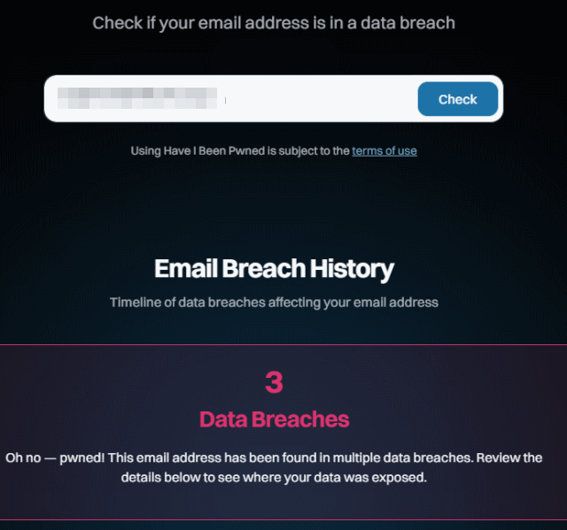 Have I Been Pwned(HIBP)